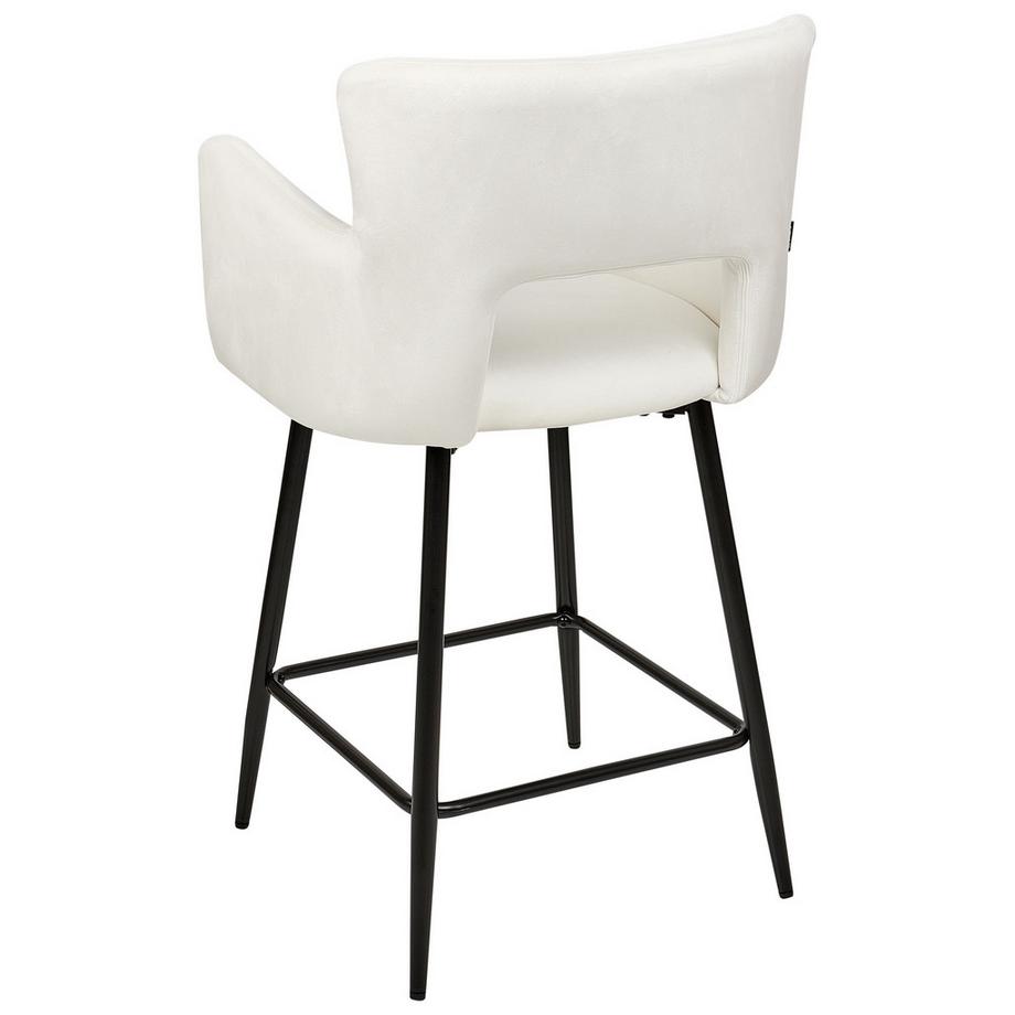 Beliani Set di 2 sedie alte en Velluto Moderno SANILAC  