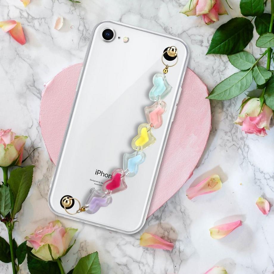 Cadorabo  Hülle für Apple iPhone 7  7S  8  SE 2020 mit Handgelenk Kette 