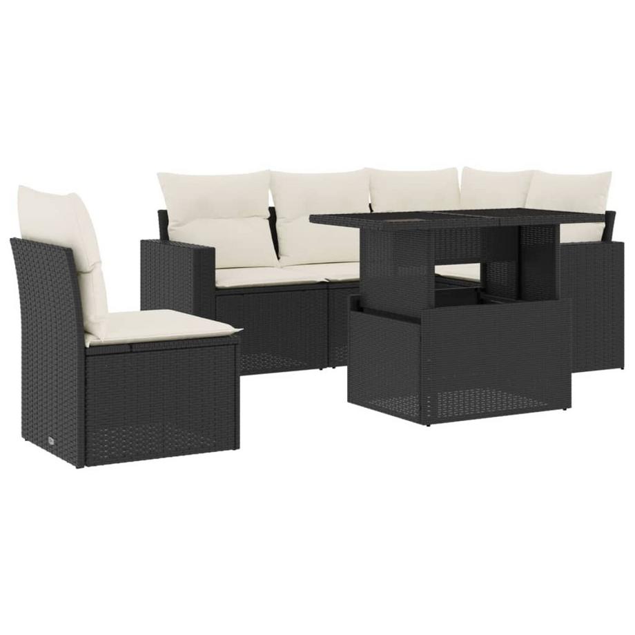 set divano da giardino Polirattan