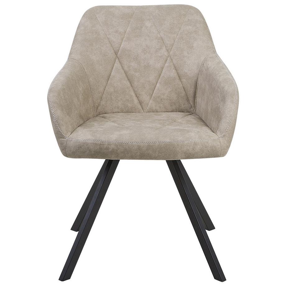 Beliani Set di 2 sedie da pranzo en Tessuto Glamour MONEE  