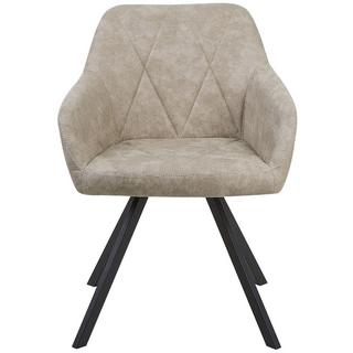 Beliani Esszimmerstuhl 2er Set aus Stoff Glamourös MONEE  