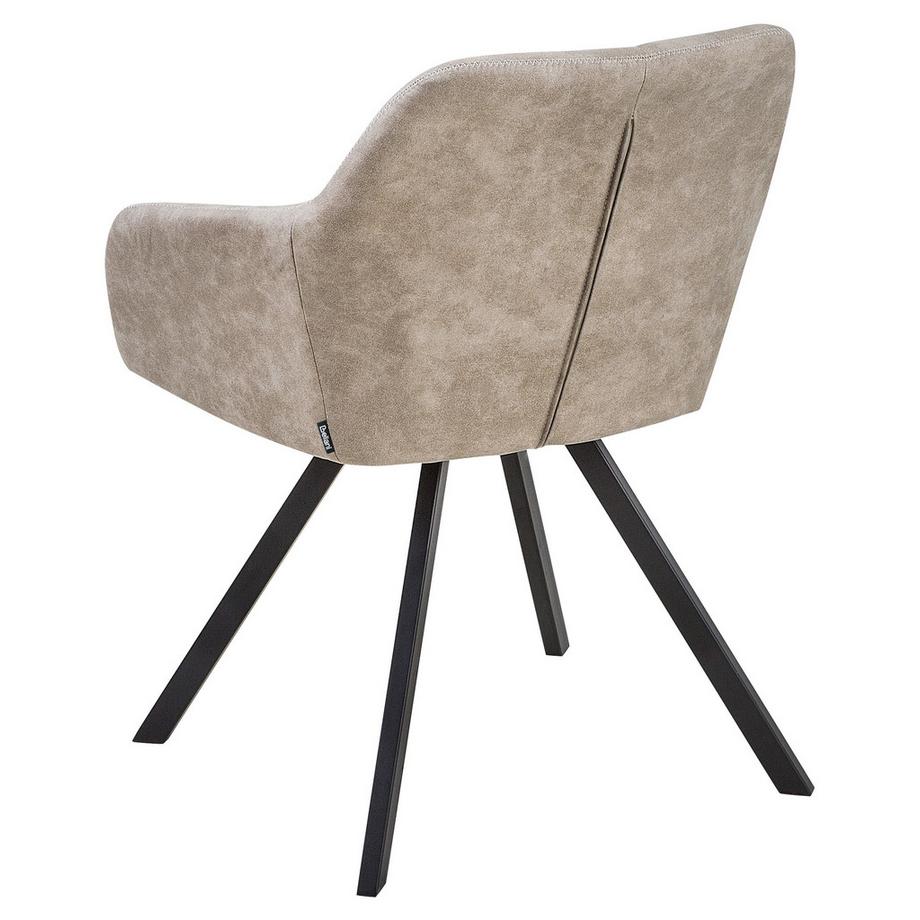 Beliani Set di 2 sedie da pranzo en Tessuto Glamour MONEE  