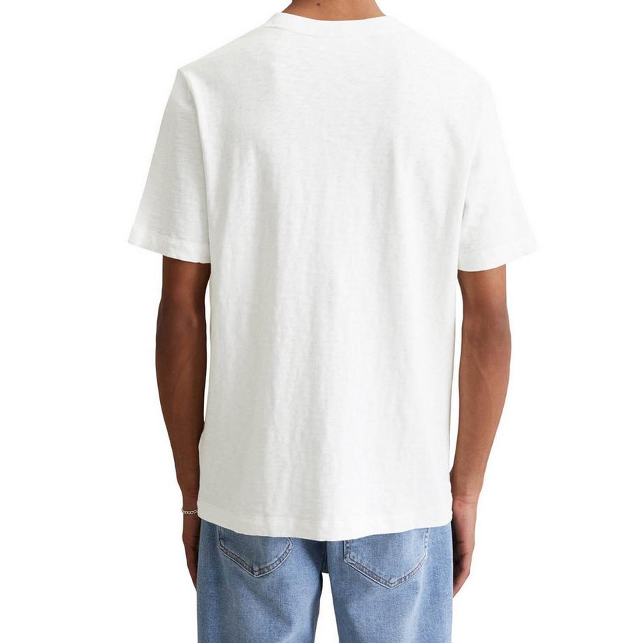 Marc O'Polo Denim T-shirt  Pack de 1 Confortable à porter-T-Shirt, SSL, Logo Print, Reg  