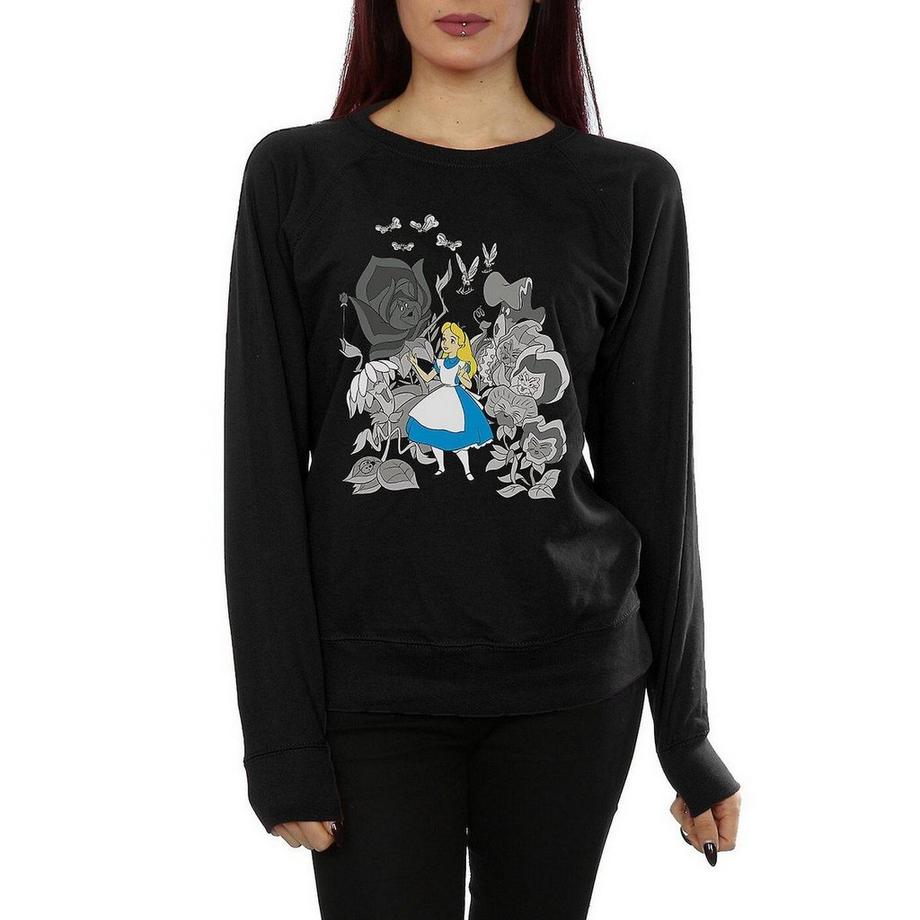 Alice in Wonderland Alice im Wunderland Blumen Sweatshirt  