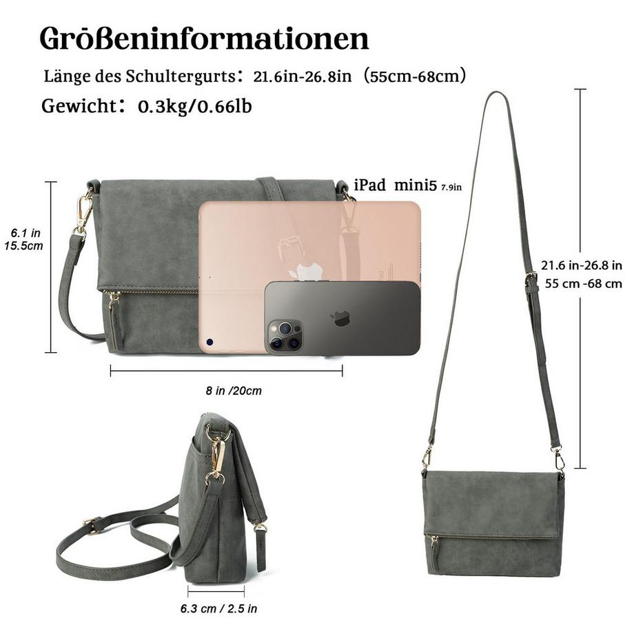 Only-bags.store Borsa a Tracolla Piccola in Pelle PU  