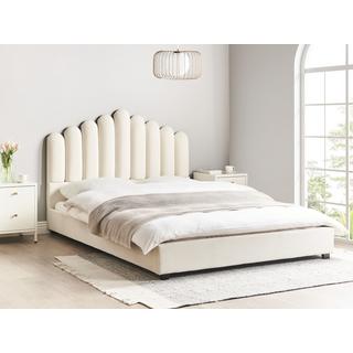 Beliani Bett mit Lattenrost aus Samtstoff Glamourös VINCENNES  