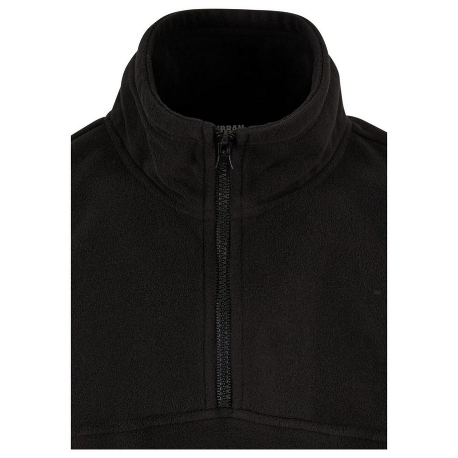 URBAN CLASSICS Fleece Basic Half Zip Pullover  