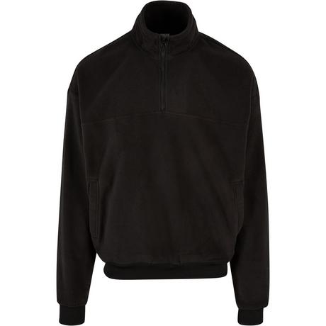 URBAN CLASSICS Fleece Basic Quarter Zip Pullover  