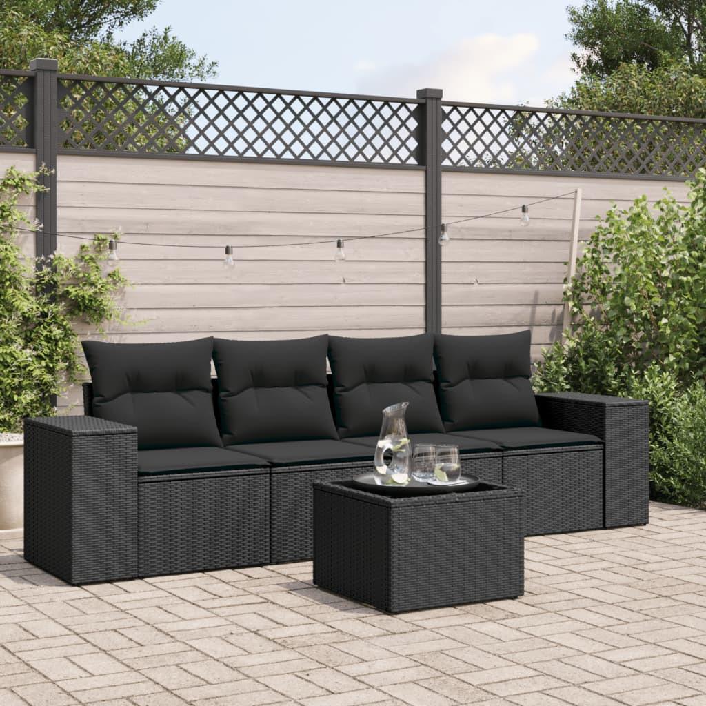 VidaXL Ensemble de canapés de jardin rotin synthétique  