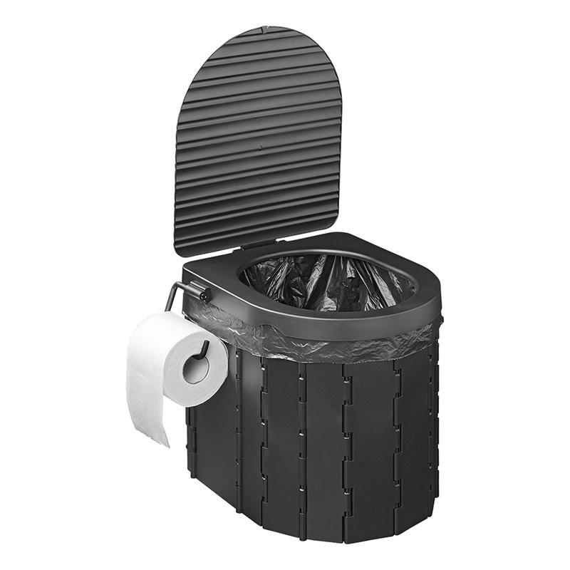 Pricenet  Faltbare Campingtoilette mit Deckel 