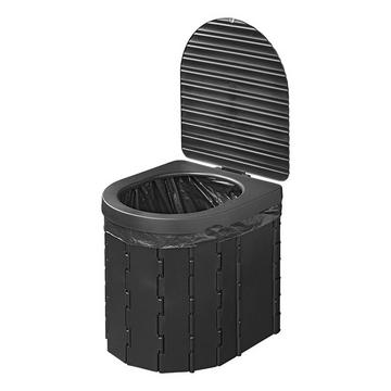 Faltbare Campingtoilette mit Deckel