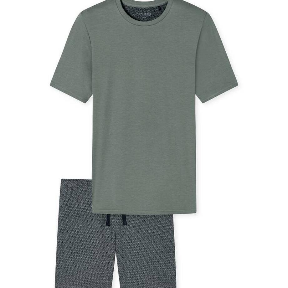 Schiesser Pyjama Kurzarm Rundhals  