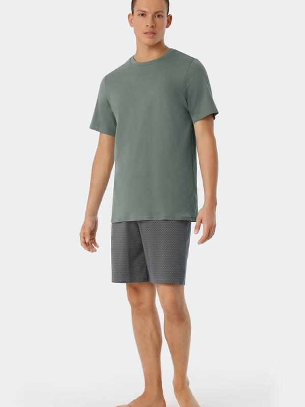 Schiesser Pyjama Kurzarm Rundhals  