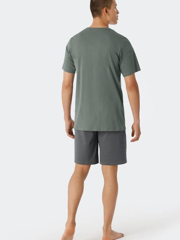 Schiesser Pyjama Kurzarm Rundhals  
