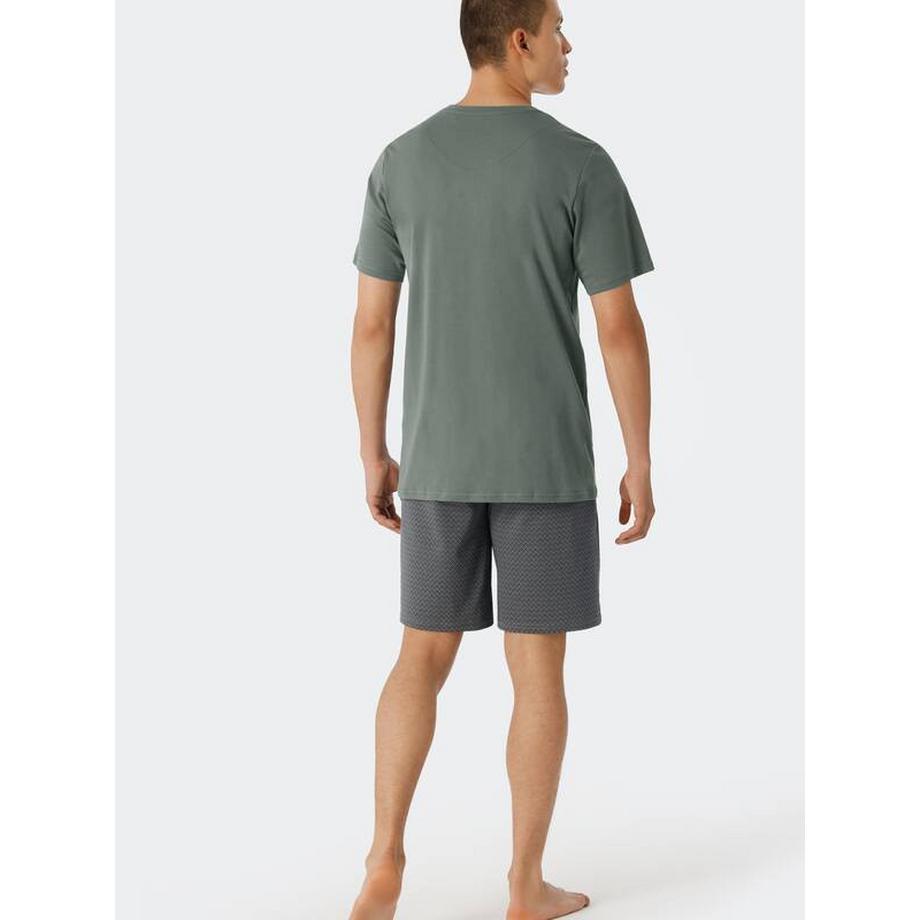 Schiesser Pyjama Kurzarm Rundhals  