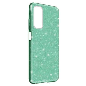 Glitter Hülle Huawei P Smart 2021 Grün