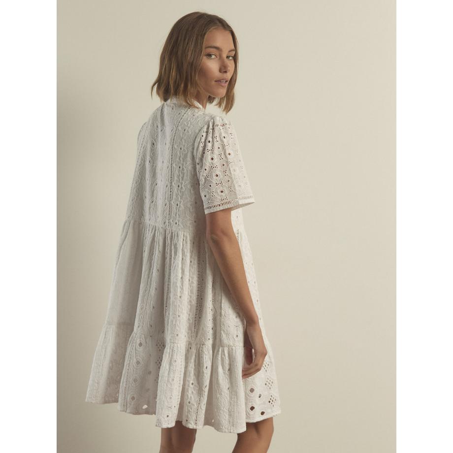 APRICOT Mehrlagiges Kleid mit Broderie-Muster  