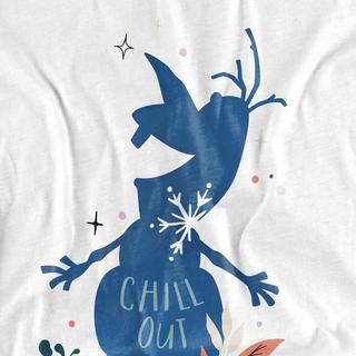 FROZEN Chill Out Imprimé T-Shirt Coupe Droite  