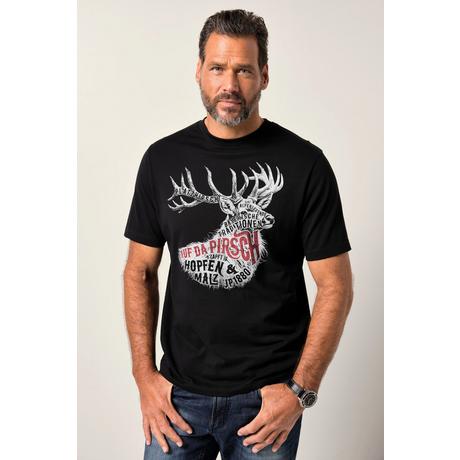 JP1880 Trachten Halbarm T-Shirt mit Brustprint  