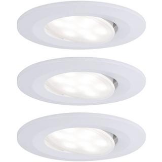 Paulmann LED Einbauleuchte Calla Basisset schwenkbar IP65 rund 90mm 30° 3x6.5W 3x465lm 230V 4000K  