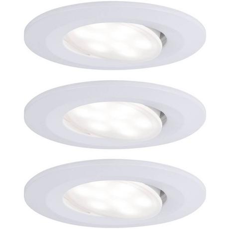 Paulmann LED Einbauleuchte Calla Basisset schwenkbar IP65 rund 90mm 30° 3x6.5W 3x465lm 230V 4000K  