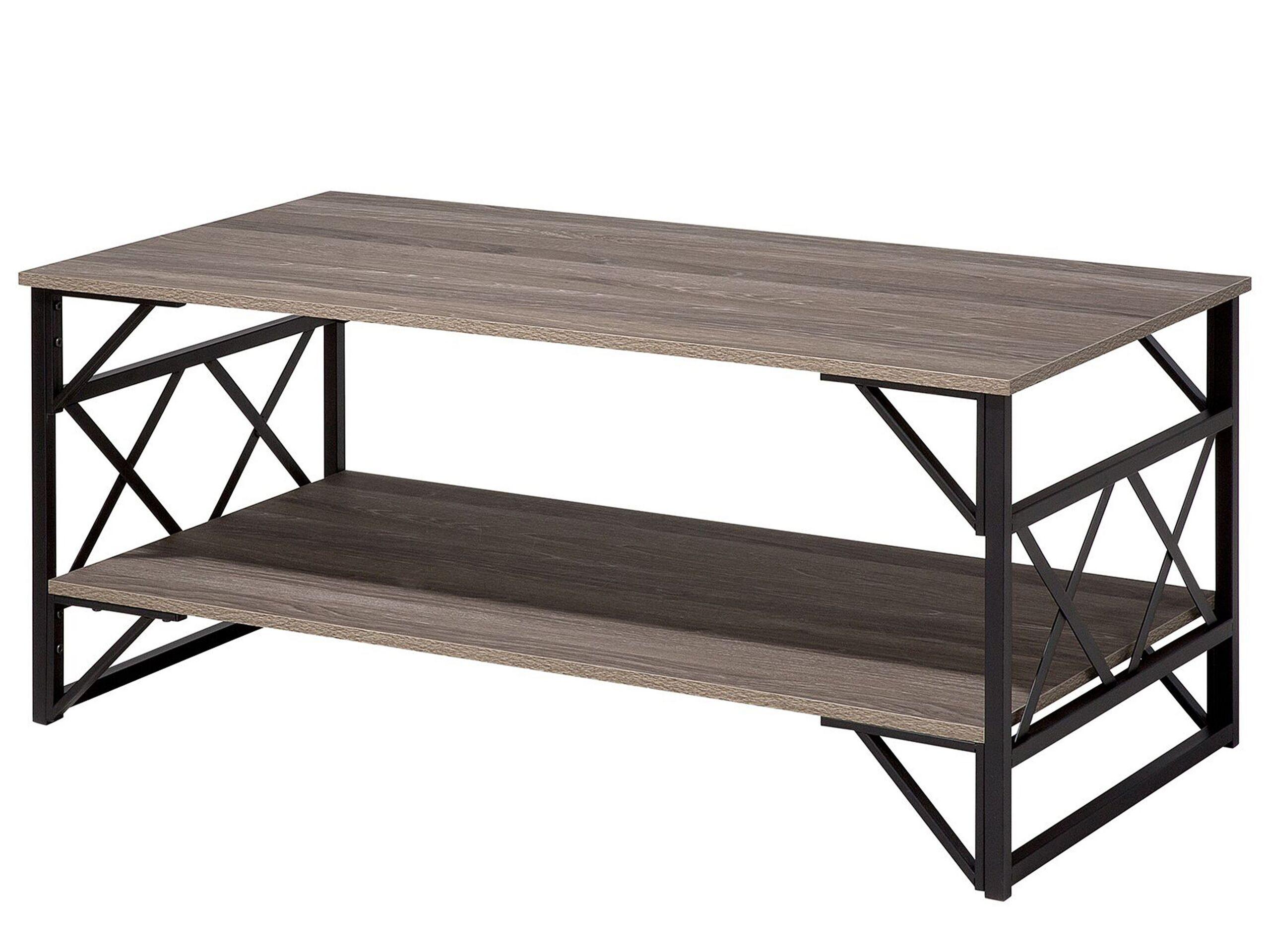 Beliani Table basse en Panneau de particules de bois Industriel BOLTON  