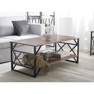 Beliani Table basse en Panneau de particules de bois Industriel BOLTON  