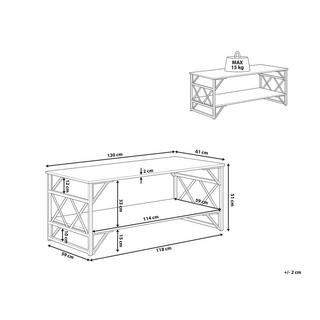 Beliani Table basse en Panneau de particules de bois Industriel BOLTON  