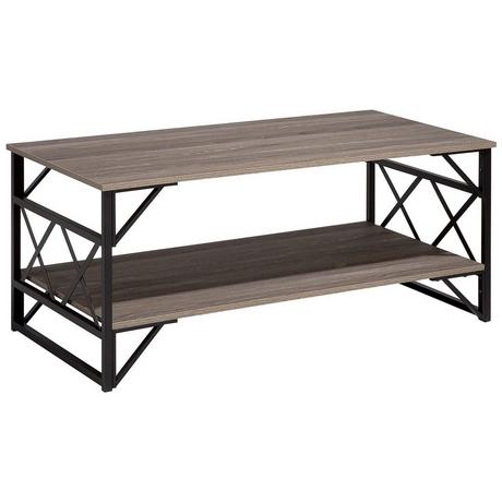 Beliani Table basse en Panneau de particules de bois Industriel BOLTON  