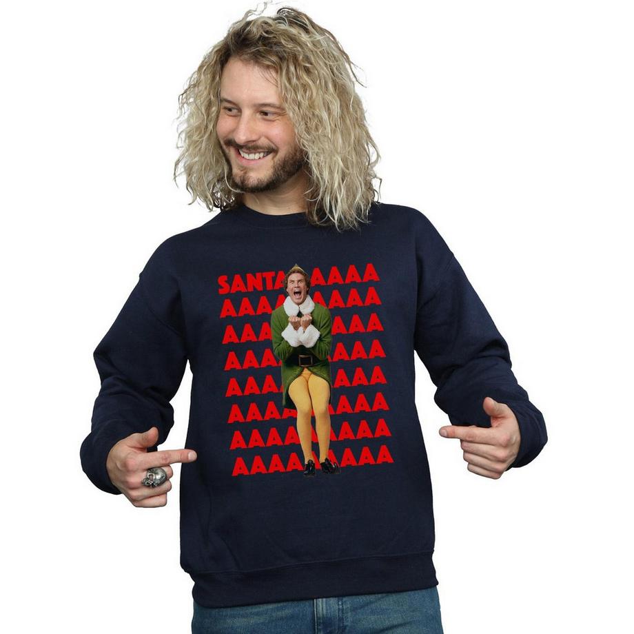Elf Buddy Santa Felpa Girocollo  