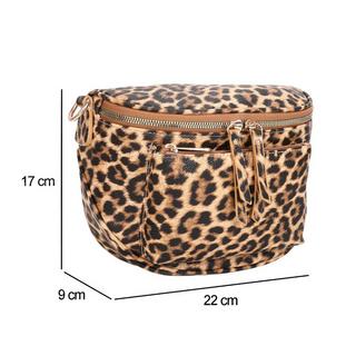 Gallantry  Borsa Banana da donna con stampa leopardo 