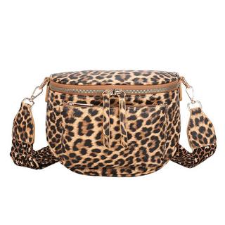 Gallantry  Borsa Banana da donna con stampa leopardo 