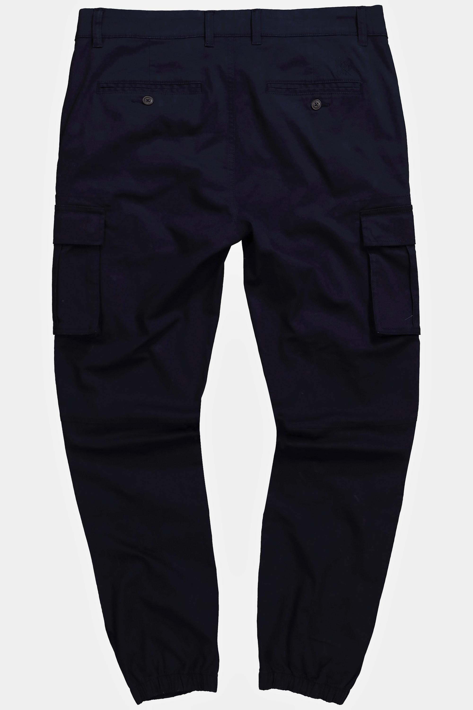 JP1880  Pantaloni cargo con taglio speciale per l'addome e taglio della gamba dritto, disponibili fino alla tg. 70 