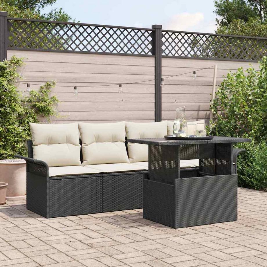 VidaXL Set Divano da Giardino Polyrattan  