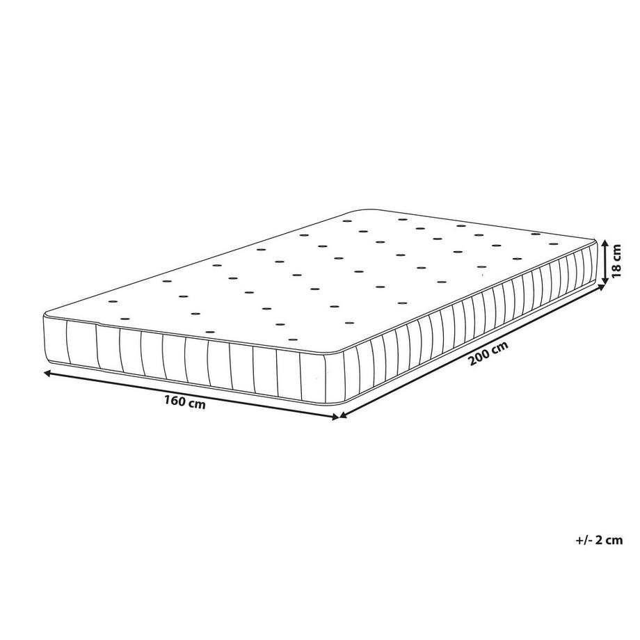 Beliani Materasso a molle insacchettate en Molle insacchettate  DUO  