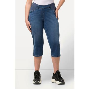 Corsaire en jean stretch Sienna, jambe étroite et taille élastique