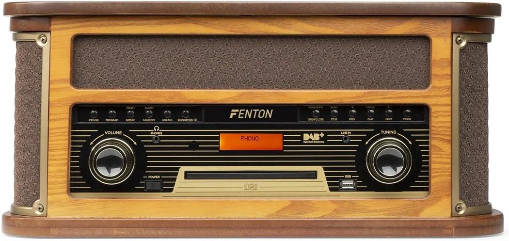 Fenton  MemphisDW Plattenspieler Vintage, DAB+, Holzoptik 