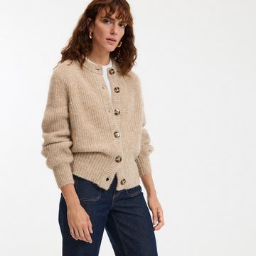 Cardigan alpaga mélangé