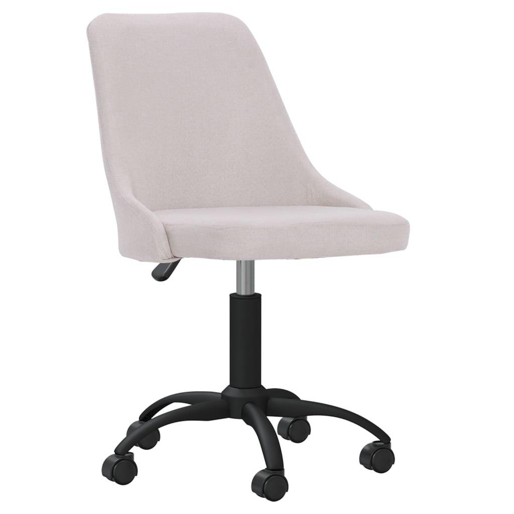 VidaXL Chaise pivotante de salle à manger tissu  