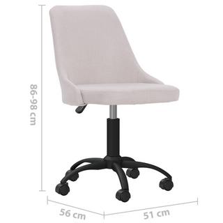 VidaXL Chaise pivotante de salle à manger tissu  