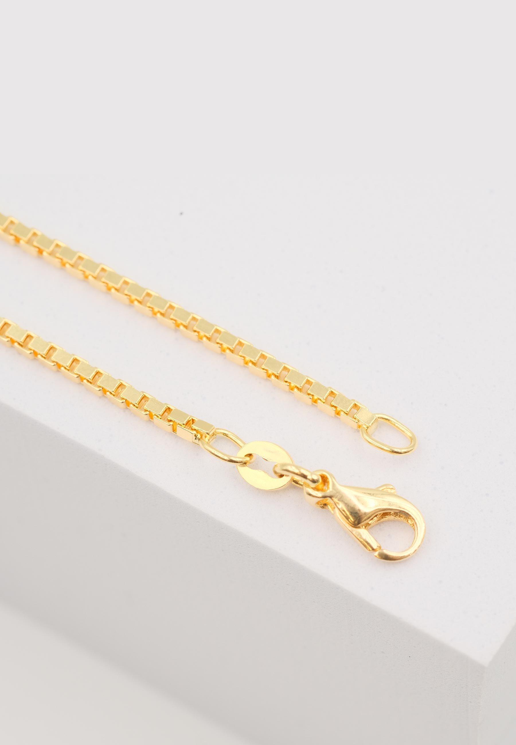 MUAU Schmuck  Collier Venezianer Gelbgold 750, 1.6mm, 45cm 