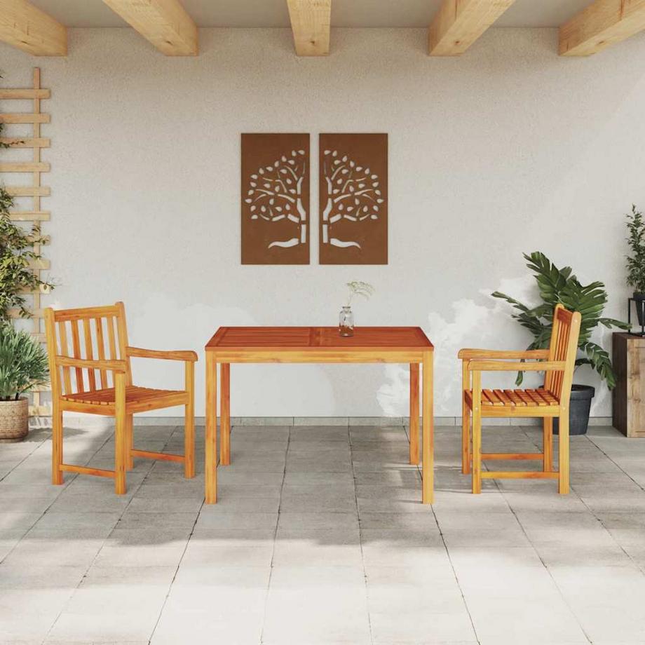 VidaXL Set da Pranzo per Giardino Legno massello di acacia  