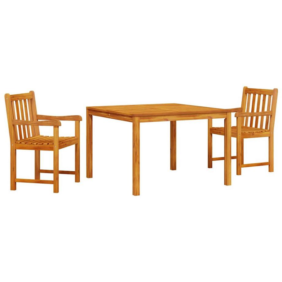 Ensemble de salle à manger pour jardin bois d'acacia massif