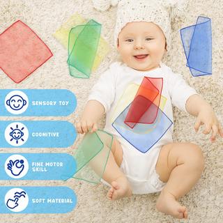 Activity-board  Tissue Box Baby Contrast Toy mit weichen Seidentüchern 