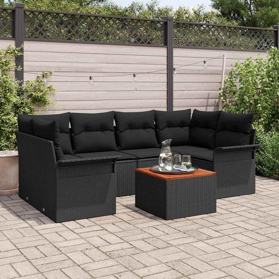 VidaXL Set Divano da Giardino Polyrattan  