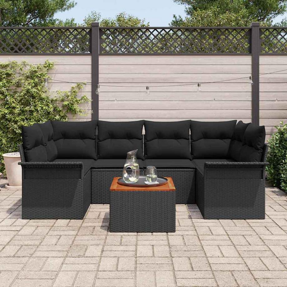 VidaXL Set Divano da Giardino Polyrattan  