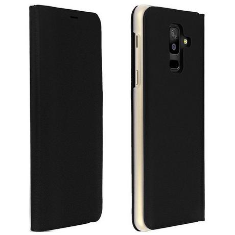 Avizar  Flip Book Cover Galaxy A6 Plus Schwarz 