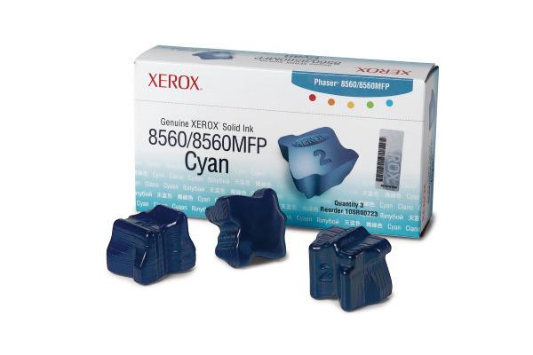 XEROX  XEROX Color Stix cyan 108R00723 Phaser 8560 3 Stück 