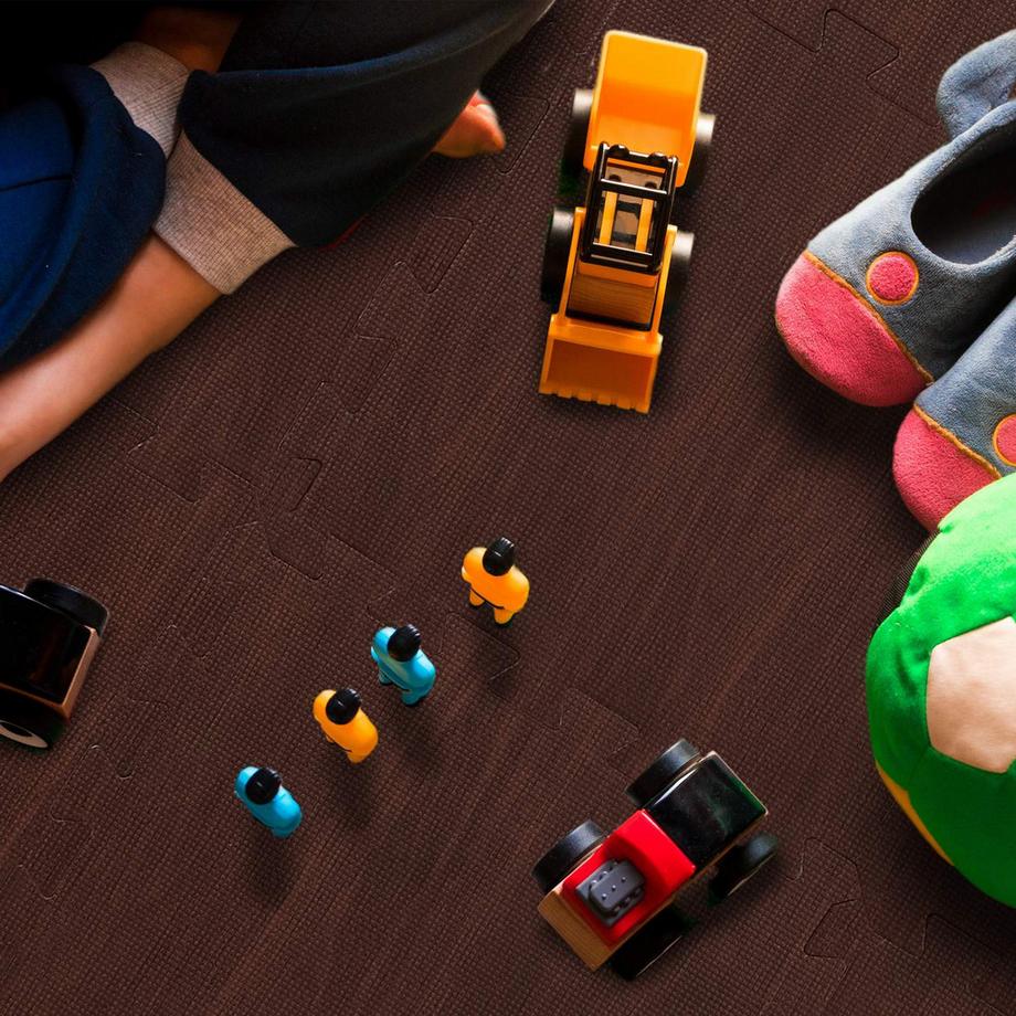 B2X  Tapis de protection de sol aspect bois Lot de 9 