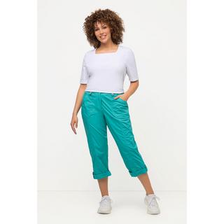 Ulla Popken  Pantalon cargo 7/8 avec attaches, taille confortable 